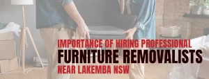 Importance of hiring professional Furniture removalists near Lakemba NSW